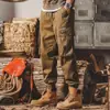 Pantalones de Trabajo Retro Americanos para Hombre Primavera Otoño 2025 Nuevos Holgados Rectos de Marca de Moda Jogger Pantalones Casuales de Otoño para Hombre