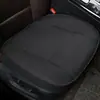 Almofada de Assento de Carro Universal Semi-Fechada Peça Única Conjunto de Três Peças, Almofada de Assento Dianteiro Simples Elegante de Cor Sólida, Almofada de Assento de Cobertura Total