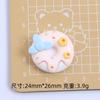 Donut Estilo Chinês Brinquedo de Comida Desenho Animado Acessórios de Joias DIY Cola de Creme Resina Pequenos Acessórios Furo Fivela de Sapato Pacote de Materiais
