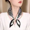 Nuevo Pañuelo de Seda Suave Estilo Francés Ol Profesional, Bufanda para Cuello con Cierre Magnético sin Nudo, Estilo Old Money, Accesorio de Traje de Lujo Ligero