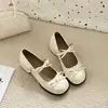 Zapatos de Cuero con Plataforma de Tacón Grueso y Punta Redonda con Lazo Dulce Chuyuji para Mujer, Nuevos de Primavera 2026 Estilo Francés Zapatos Mary Jane Plateados