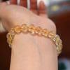 [Joias Fei Yi] Pulseira de Citrino Natural 7~8mm Tamanho Aleatório Pulseira de Citrino Joias