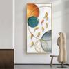 Quadro de Nove Peixes, Pintura de Entrada, Pintura de Entrada, Pintura para Pendurar na Sala de Estar, Pintura Decorativa de Luxo Acessível Moderna, Mural Atmosférico Vertical para Corredor