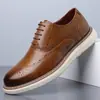 Amazon AliExpress Mais Vendido Transfronteiriço Masculino Estilo Britânico Múltiplos Estilos Formal de Negócios Bico Fino Couro Sapatos Masculinos 25702