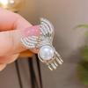 Pinza Pequeña ~ Horquilla de Pelo de Hada Sirena Perla Avanzada tamaño pequeño Clip para Flequillo Clip Lateral para Mujer Joyería