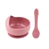 Suplemento Alimentar para Bebê Tigela Caracol, Tigela com Ventosa para Bebê, Conjunto de Colheres de Silicone, Utensílios Infantis, Louças para Comer e Alimentar Venda por Atacado
