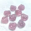 Pingente de Buda de Calcedônia Rosa Natural, Ornamento Pendente de Buda Maitreya Barrigudo de Ágata Rosa Gelo Alto, Joia com Pingente de Buda de Ágata
