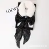 Cachecol de Chiffon Patchwork com Gola de Pelo Tendência Venda Quente Cachecol de Luxo de Alta Qualidade Lenço para Look de Casaco Trench Coat Casaco de Lã