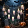 Nova Lâmpada de Chão Solar Halloween Fantasma Branco Festival do Fantasma Horror Atmosfera de Pátio Lâmpada Decorativa Lâmpada de Gramado
