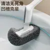 Escova de Vaso Sanitário para Uso Doméstico, Sem Cantos Mortos, Cerdas Macias Cabo Longo Escova de Limpeza de Banheiro, Escova de Limpeza de Vaso Sanitário Montada na Parede
