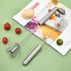 Batidor de Huevos Semiautomático de Acero Inoxidable Batidor Giratorio Presionado a Mano Batidor de Crema para Huevos Gadget de Cocina para Hornear Manual