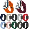 Adecuado para Apple Watch Ultra9876543210 Generación Se Xiaomi Agujero Hebilla Cuadrada Transpirable Correa de Reloj de Silicona