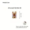 Protector de cable de datos acrílico 2D, previene la rotura, presenta diseños de animales de dibujos animados, cable de datos para teléfono Tipo-C, para ventas transfronterizas