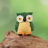 Nuevos Adornos Pequeños de Resina de Búho Decoración de Micro Paisaje Paisajismo Bonsái Planta Verde Artesanía Creativa Transfronteriza de Resina