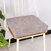 Almofadas de Assento de Esponja de Linho Sintético no Atacado do Fabricante, Almofadas de Sofá Espessadas de Esponja de Linho de Algodão Sintético, Almofadas de Oração de Cor Sólida Estilo Japonês