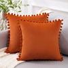 Almofada Decorativa Veludo Holandês Formato de Bola Nordic Light Luxury Sala de Estar Capa de Almofada para Sofá Almofada Lombar Cabeceira de Cama 45X45cm