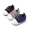 Sapatos de bebê para primavera e outono, 0 a 1 ano, sola macia, calçados casuais para bebês, da moda, com velcro duplo, BC2280