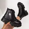 Botas Martin con cordones estilo europeo transfronterizo talla grande botas cortas primavera y otoño 2026 nuevo estilo comercio exterior superventas botas cortas versátiles estilo británico para mujer