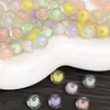 Cuentas de Color Caramelo Acrílicas Cuentas Medias Cuentas Sueltas Cuentas Redondas DIY Colgante con Cuentas Cadena para Teléfono Móvil Pulsera Collar Material Accesorios