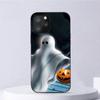 Adecuado para funda de teléfono Apple 17, Linda funda de teléfono de fantasma de Halloween para iPhone 11 12 Pro 13 14