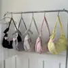 Bolsa Transversal de Nylon de Grande Capacidade Estilo Coreano para Mulheres Verão 2025 Versátil Moda Literária Casual Bolsa de Ombro Bolinho