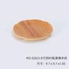 Plato de porcelana de imitación de veta de madera de estilo japonés, plato comercial para olla caliente de carne, plato de acompañamiento para barbacoa, plato occidental, platos de plástico, vajilla
