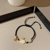 Estilo chino frijol enamorado lazo Conejo de Jade carácter fu pulsera año de nacimiento cuentas rojas pulsera cuerda roja año del conejo pulsera de temperamento