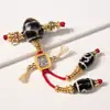Set de Ágata Dzi de Tres Ojos de Xizang con Oro Arena Pulsera de Eje Universal Accesorios DIY Hecho a Mano al por Mayor