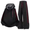 Nuevo Traje Deportivo de Primavera y Otoño para Hombre: Chaqueta para Hombre con Pantalones Largos Casuales, Elegante Conjunto de Tres Piezas, Sudadera de Moda para Hombre
