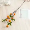 Fruta roja artificial fruta de la fortuna sala de estar oficina decoración decoración Año Nuevo Fruta roja de acebo hogar Fruta Roja Bayas Rojas snack de Año Nuevo flor