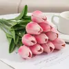 Flor Artificial de Tulipán Mini PU Flor Artificial Transfronteriza Boda Decoración del Hogar Flor Sensación Tulipán Planta Artificial