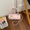 Bolso Sencillo Tejido Estilo Coreano para Debajo del Brazo 2026 Verano Nueva Moda Bolso de Hombro de Color Sólido con Textura Elegante y Estilo Bolso de Mano