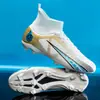 Zapatos de Fútbol de Caña Alta Transfronterizos para Adolescentes, Ag Clavo Largo y Multitacos Profesionales para Competición y Entrenamiento, Disponibles para Venta al por Mayor Zapatos de Fútbol Multitacos