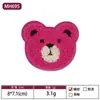 En Stock Múltiples Colores y Especificaciones Oso Bordado Clásico Parche de Oso Bordado para Toalla Accesorios para Ropa Infantil Parche
