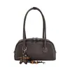 Bolsa de Bowling Retrô de Grande Capacidade Feminina 2026 Nova Moda Padrão de Diamante Bolsa de Mão Bolsa de Ombro Bolsa Boston de Alta Qualidade