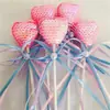 Decoración de Pastel Adorno de Amor Enchufe de Moño Bola de Lentejuelas Inserto de Decoración de Pastel Decoración de Mesa de Fiesta para Postres