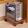 Soporte para torre de computadora para uso doméstico, base móvil para gabinete de escritorio con ruedas, estante de almacenamiento, bandeja para debajo del escritorio de oficina