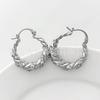 G023A Pendientes de Anillo Retorcido de Alto Sentido, Micro Incrustados con Circonita, Novedad Otoño e Invierno