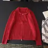 Cardigan de Tricô Longo com Gola de Boneca Estilo Coreano Moda Outono/Inverno 2026 para Mulheres, Caimento Solto, Emagrecedor, Top Versátil