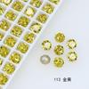 Dongzhou 6mm Diamante para Arte de Uñas Corte Rosa Milenio de Ocho Lados Cristal K9 Flash Mini Diamante de Fondo Puntiagudo de Alta Calidad Joyería para Arte de Uñas