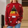 Suéter navideño europeo y americano transfronterizo 2023TK con jacquard de árbol de Navidad, suéter decorativo tridimensional, suéter para mujer