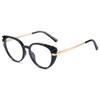 Nuevo elegante armazón de gafas de ceja ojo de gato TR9016 para todo tipo de rostros, gafas anti-luz azul para estudiantes universitarias MM con armazón