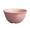 Tazón Redondo para Fideos Instantáneos de Paja de Trigo 17 cm Tazón de Arroz para el Hogar Japonés Dormitorio de Estudiantes Tazón a Prueba de Caídas para Sopa Tazón para Fideos Ramen