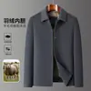Jaqueta Leve de Algodão de Inverno para Homens de Meia-idade e Idosos, Lapela, Solta e Confortável, Casaco de Algodão, Estilo Pai, Início do Inverno, Jaqueta de Algodão de Segunda Camada