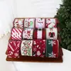 Fita de Natal Fita de Juta Imitação Árvore de Natal Carro Xadrez Boneco de Neve Laço Borda com Arame DIY Decorações de Natal