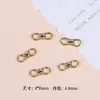 Aleación de Oro Retro Flor de Loto de Cinco Pétalos Círculo de Perlas Qiankun Pulsera Collar DIY Hecho a Mano Accesorios de Joyería de Aleación Venta al por Mayor