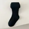 Meia-calça infantil transfronteiriça, estilo primavera e outono, legging grande para meninas PP, versátil para usar por cima da roupa, cor sólida, meia-calça lisa para bebês