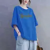 Comercio Exterior Transfronterizo Excedente de Stock Gran Marca Etiqueta Cortada Ropa para Mamá Camiseta de Manga Corta para Persona de Mediana Edad Camisa Moderna Elegante