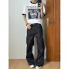 Jeans casuales vintage para hombres y mujeres, versátiles, holgados, de pierna ancha, con caída, corte recto, pantalones largos, talla grande, engrosados, nuevo estilo de otoño