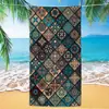 Toalla de playa de microfibra con mandala, bestseller transfronterizo de Amazon, toalla impresa digitalmente, toalla de baño para la playa, toalla de secado rápido